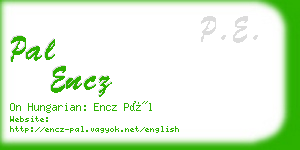 pal encz business card